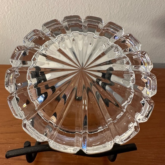 Like New - Mikasa Crystal - Wine Coaster / Candle Holder / Trinket Tray - Picture 3 of 6